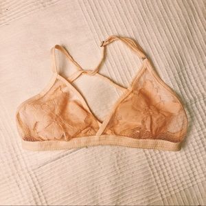 Pale Orange Flower Bralette